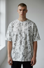 Zaat Heavyweight Textured Abstract Pattern T-Shirt-79