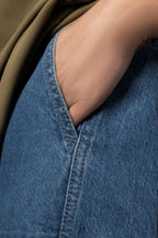 UNISEX BLUE BAGGY CARGO PANTS