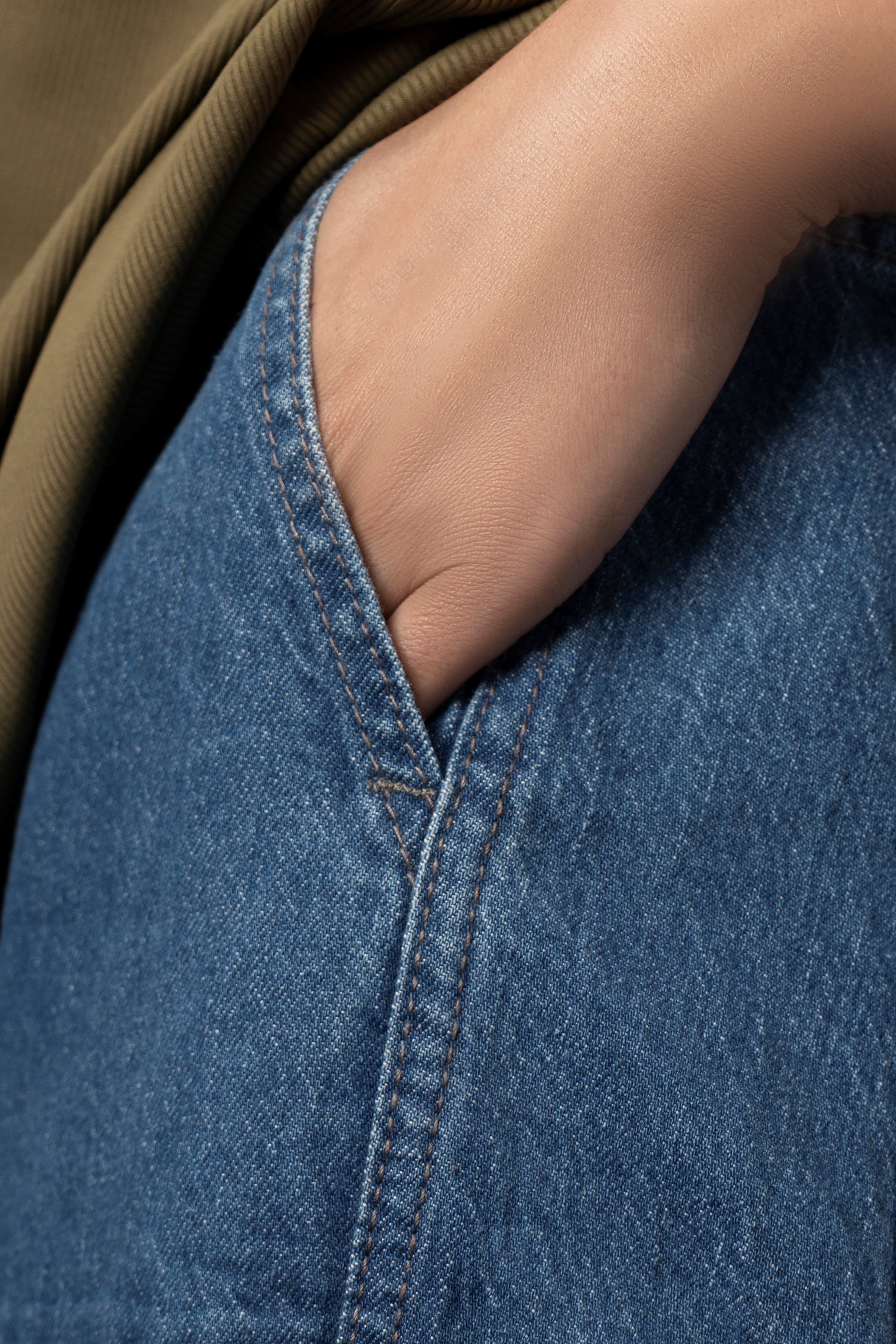 UNISEX BLUE BAGGY CARGO PANTS