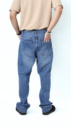 UNISEX STRAIGHT BAGGY DENIM PANTS-1281