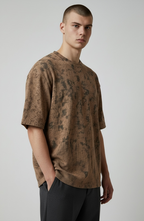 Zaat Heavyweight Textured Abstract Pattern T-Shirt-78