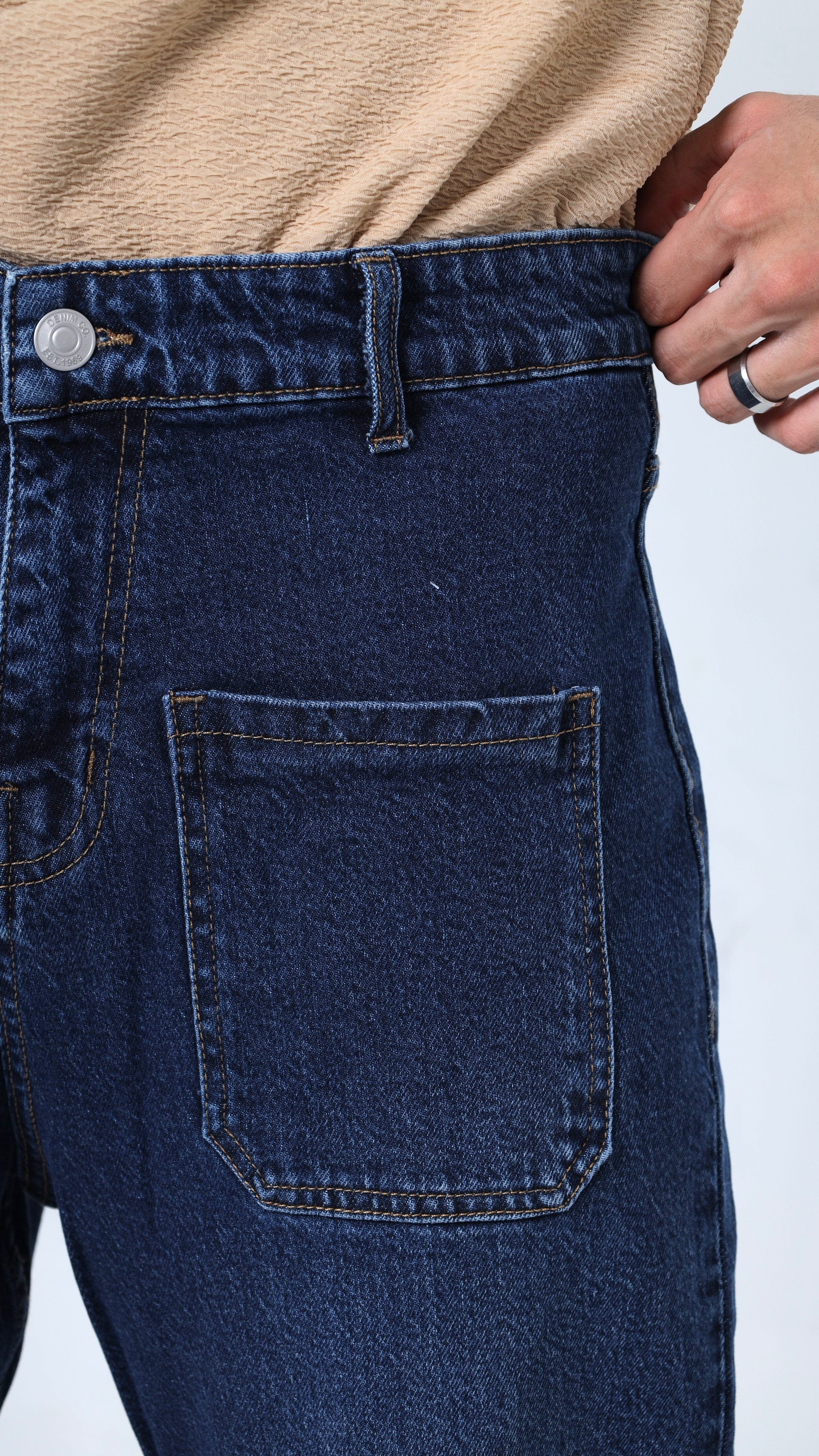 UNISEX STRAIGHT BAGGY DENIM PANTS-1282