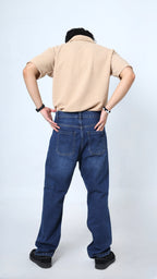UNISEX STRAIGHT BAGGY DENIM PANTS-1282