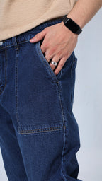 UNISEX STRAIGHT BAGGY DENIM PANTS-1382