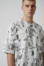 Zaat Heavyweight Textured Abstract Pattern T-Shirt-79