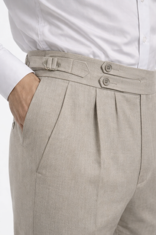 ZAAT SIGNATURE ADJUSTABLE PLEATED GURKHA PANTS