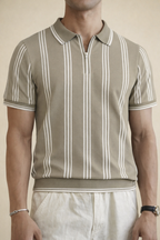 Zaat Unisex textured Knitted Polo Shirt- GH21