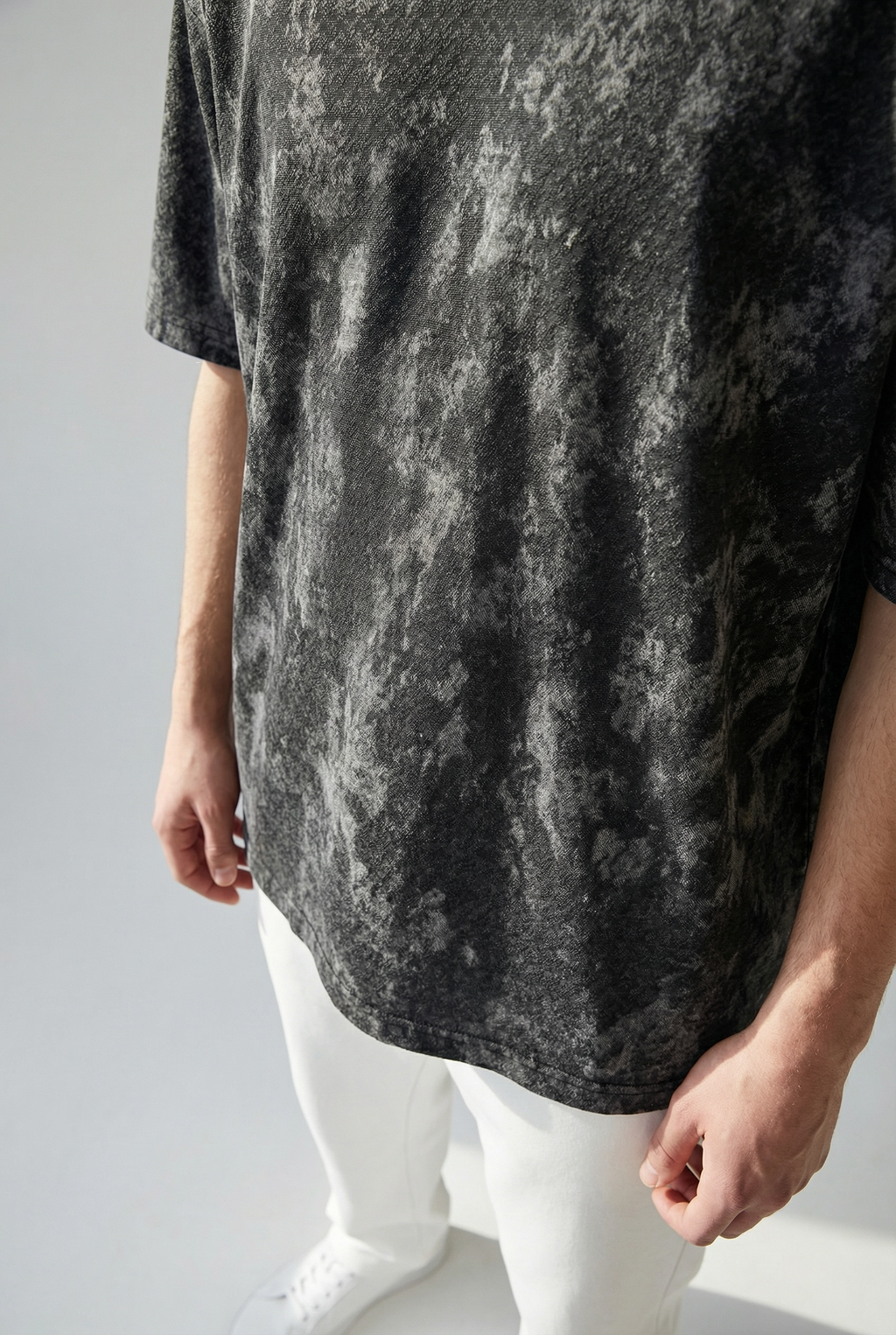 Zaat Heavyweight Textured Abstract Pattern T-Shirt-77