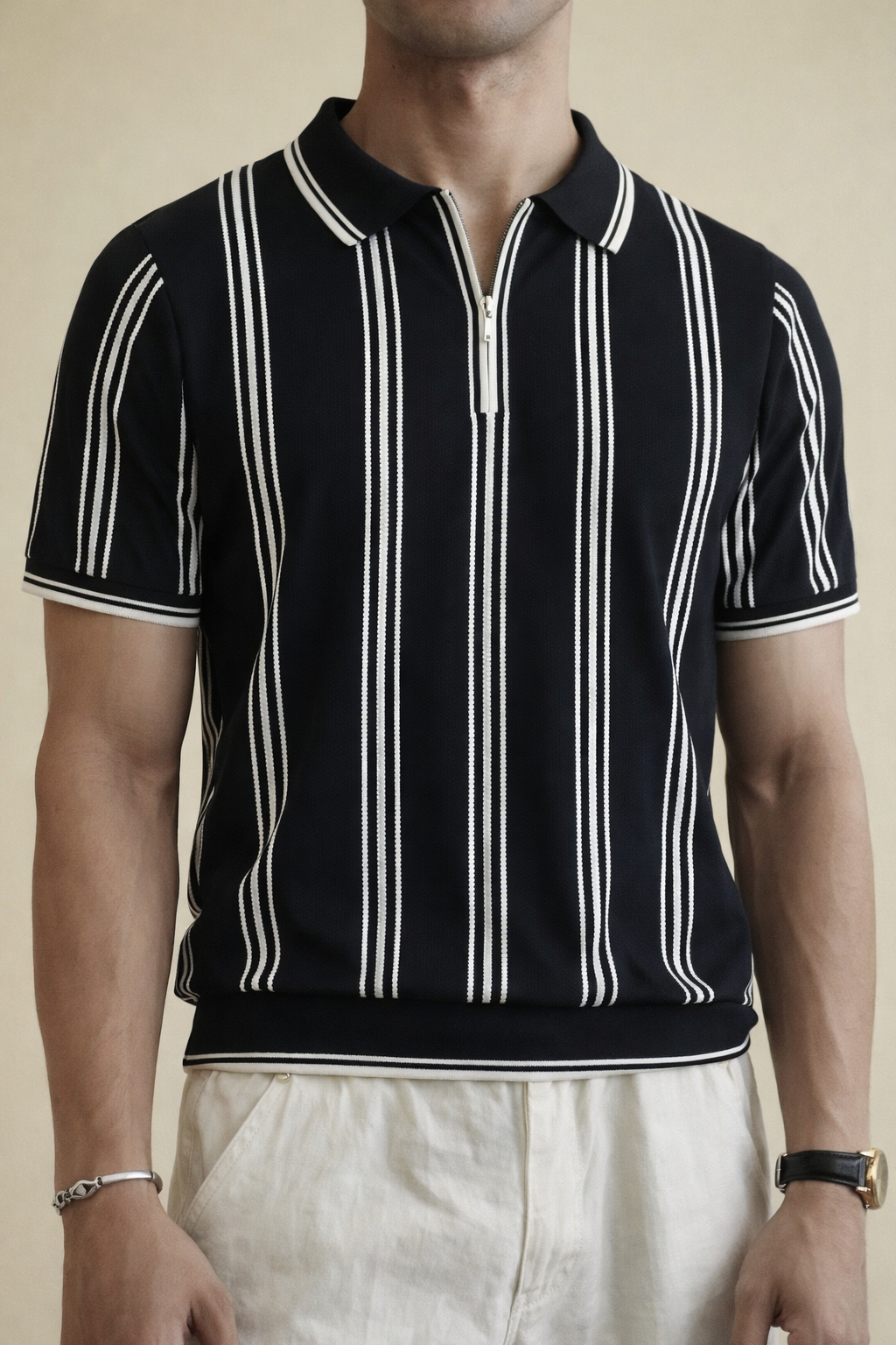 Zaat Unisex textured Knitted Polo Shirt Main image