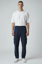 ROYAL BLUE RELAXED FIT CARGO TROUSER