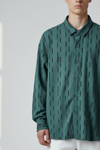 DOUBLE TEXTURED RELAX FIT BUTTON DOWN SHIRT - GH34