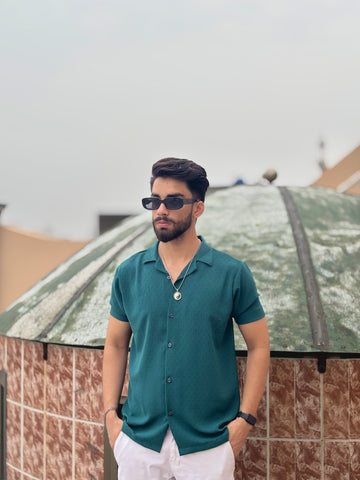 Rich Textured Button Down Shirt