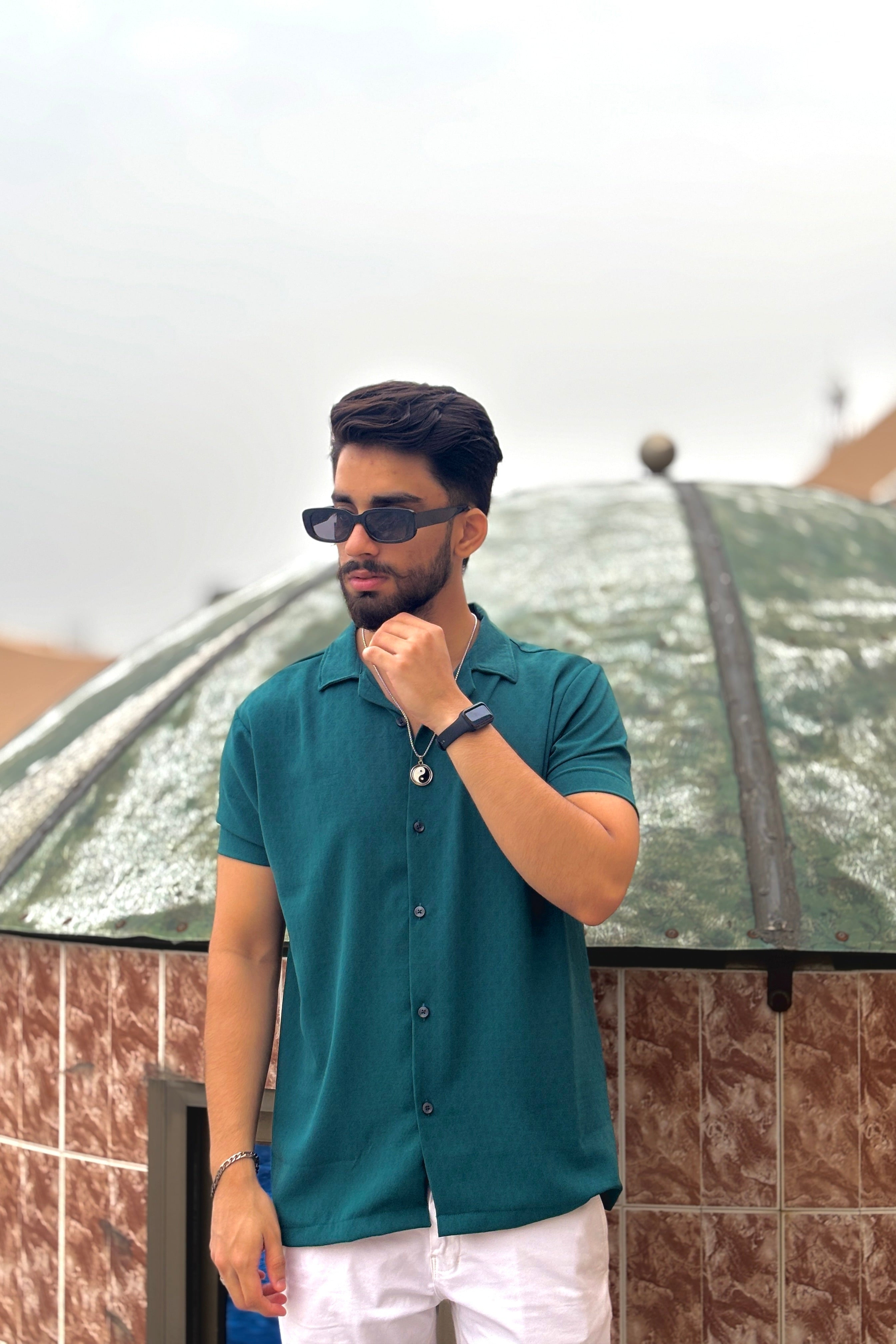 Rich Textured Button Down Shirt Main image