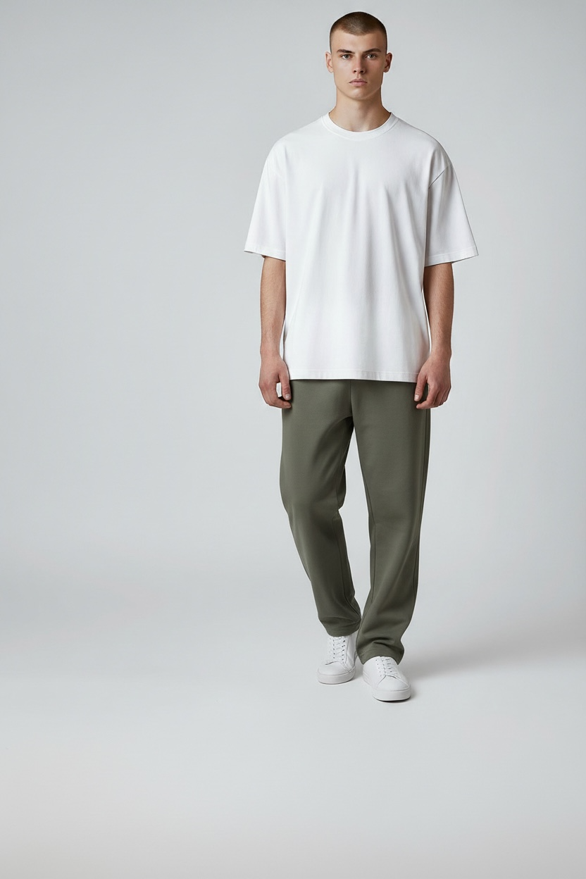 SOPHISTICATED GREEN RELAXED FIT TROUSER