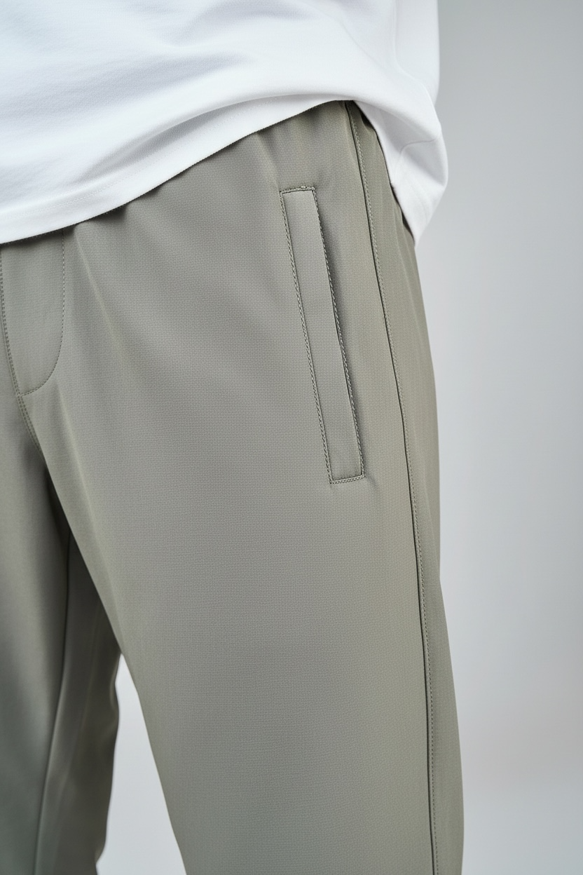 SOPHISTICATED GREEN RELAXED FIT TROUSER