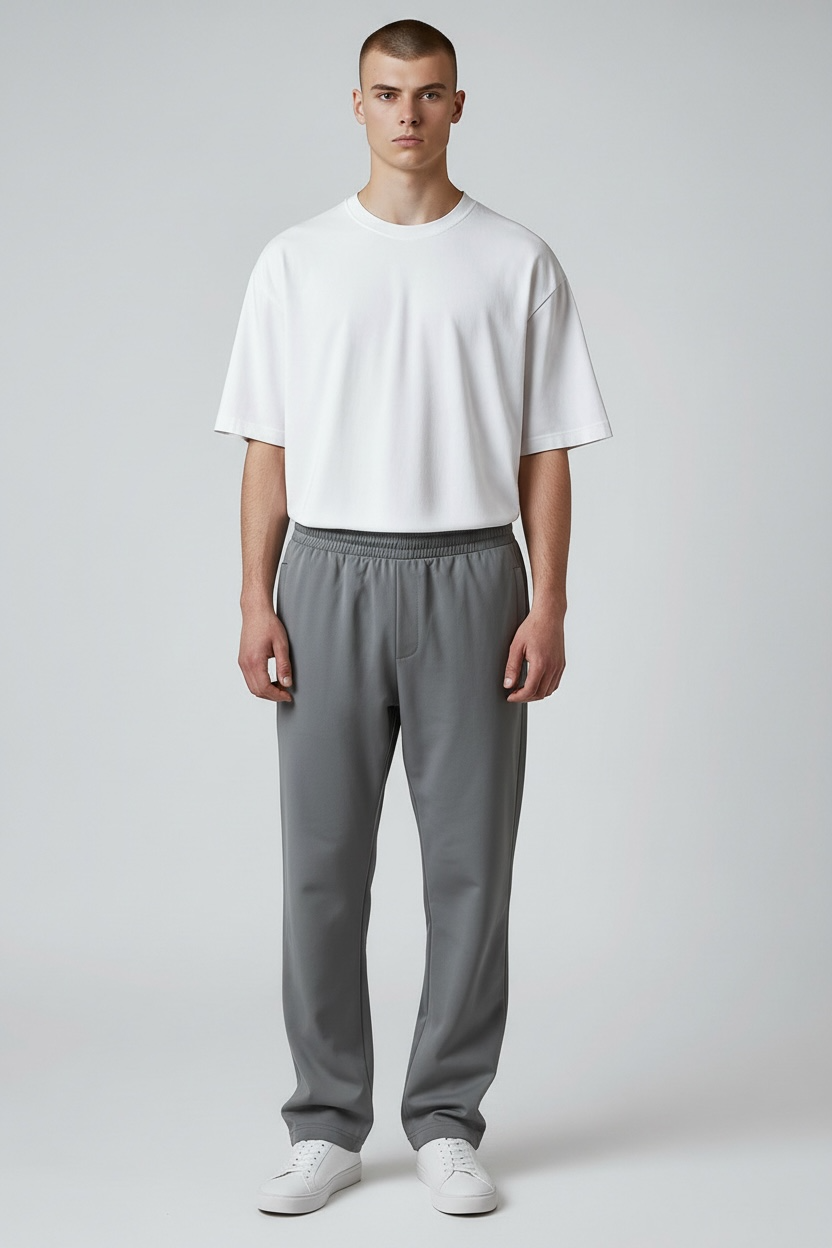 SOPHISTICATED GREY RELAXED FIT TROUSER