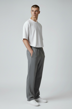 SOPHISTICATED GREY RELAXED FIT TROUSER